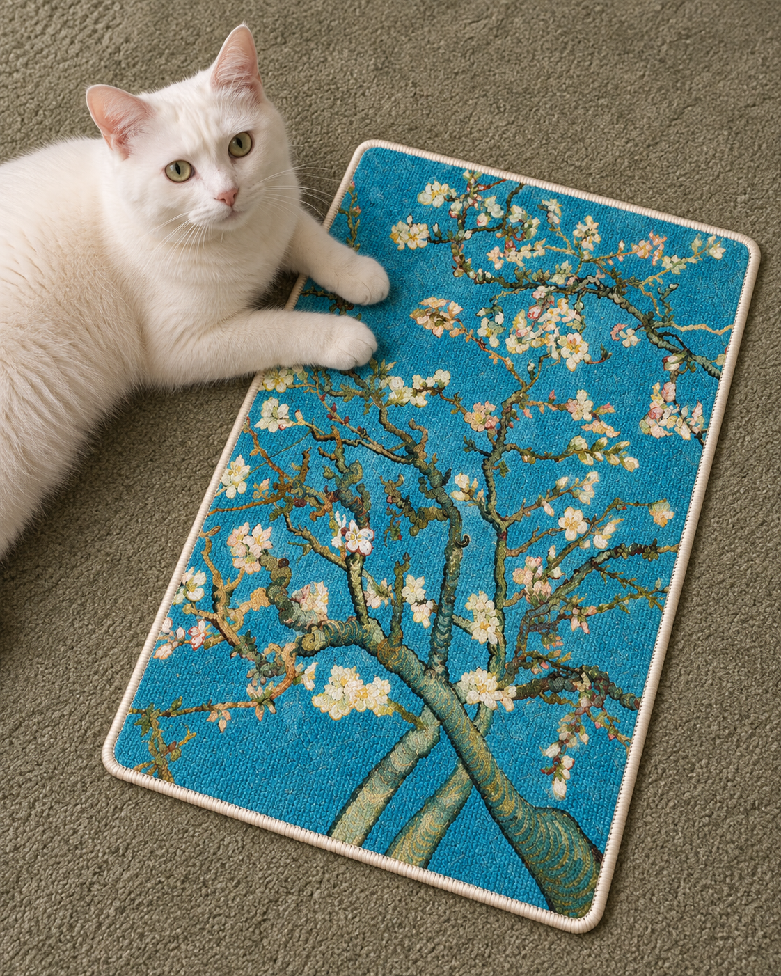 Almond Blossom Art Scratching Mat