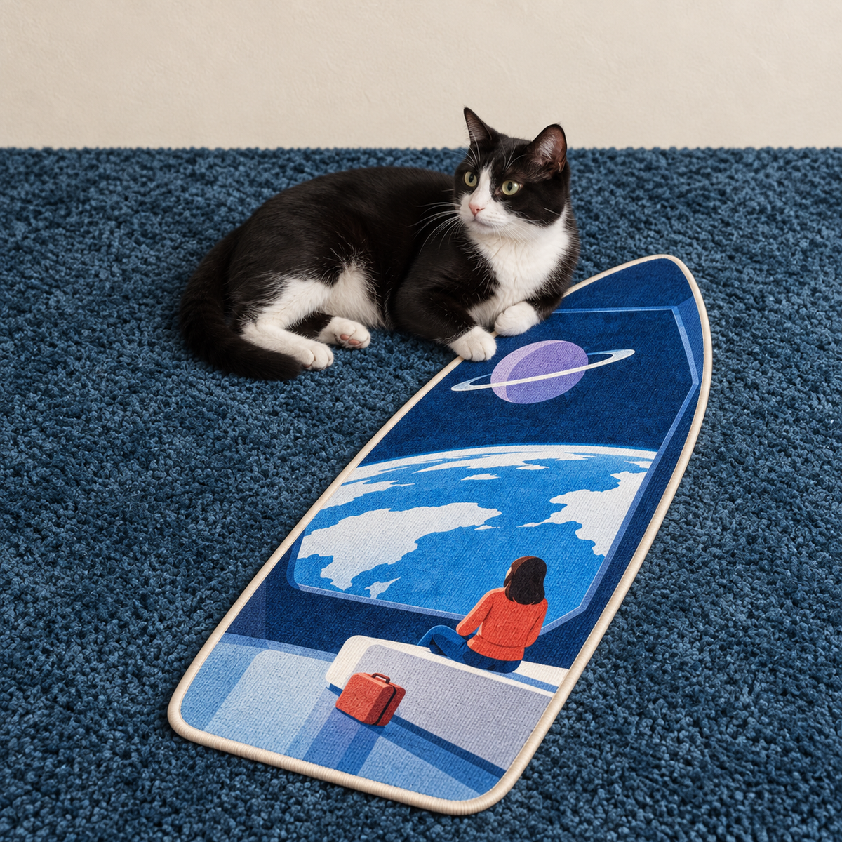 Planet Window Wall Scratcher