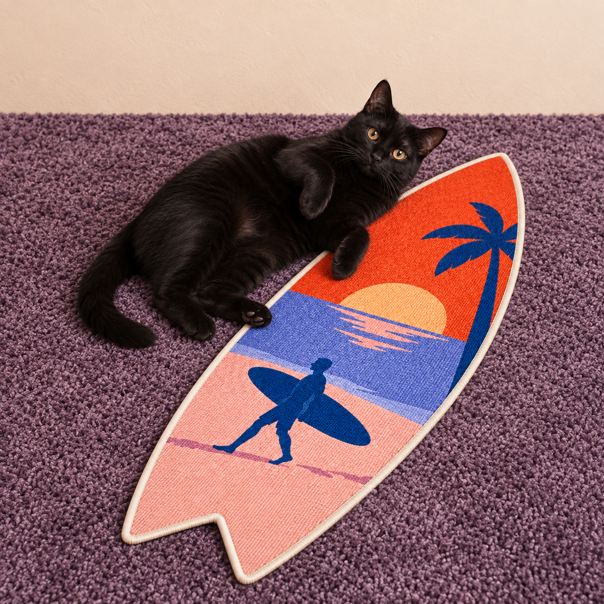 Sunset Surfer Wall Scratcher